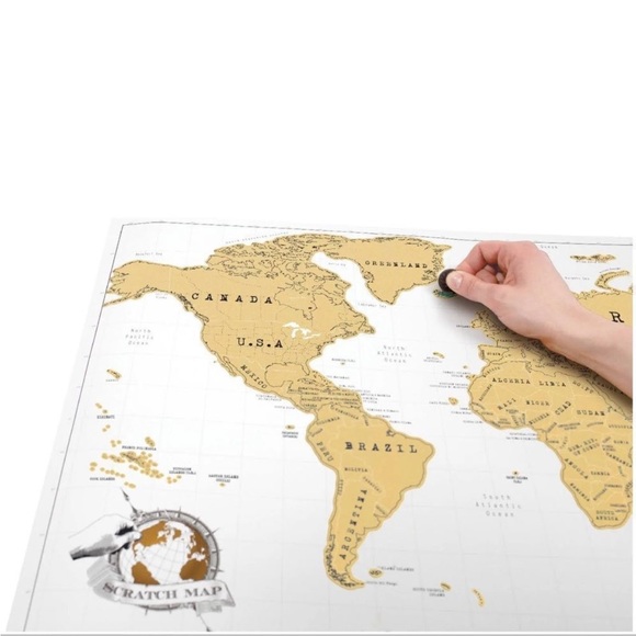 Luckies of London scratch map of the world poster - Picture 3 of 7